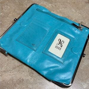 HOBO Vibrant Blue Leather Wallet